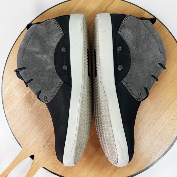 Timberland Suede Leather Lace Up Chukka Boot Colorblock Black Grey 7.5 - Picture 5 of 12